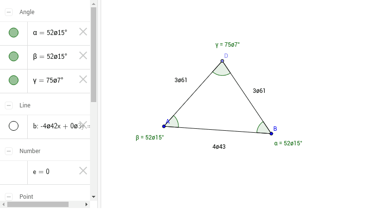 Isosceles Triangle Geogebra 2842