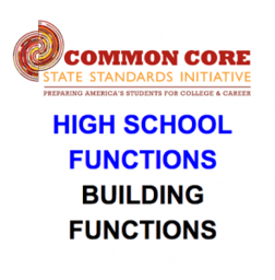 CCSS High School: Functions (Building Functions)