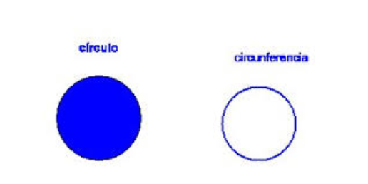 π*r^2 (el círculo) y 2πr  (la circuferencia)