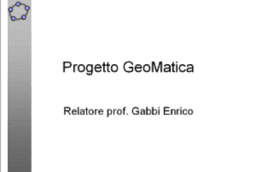 Progetto GeoMatica classi 3