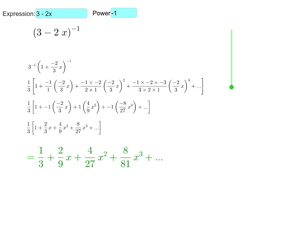 Step-by-Step: Binomial Expansion (Core 4) Press Enter to start activity