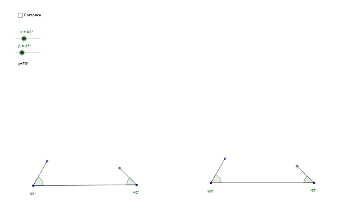 AAA Triangle Construction – GeoGebra