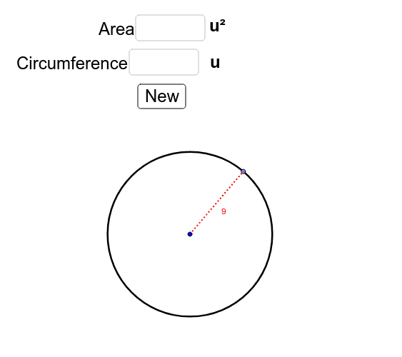 Practice: Using 3.14 to find area and circumference Press Enter to start activity