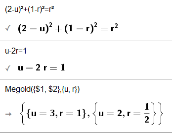 Felírok egy paraméteres egyenletrendszert. és megoldom:
