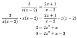 Solving Rational Equations: IM Alg2.2.22