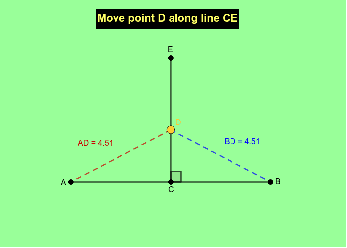 Perpendicular Bisector of a Line Segment Press Enter to start activity