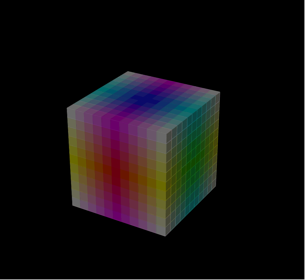 彩色立体方阵（表格法） 按 Enter 开始活动