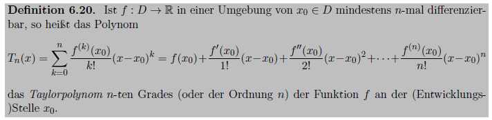 (Hinrichs, A.: Analysis 1, Vorlesungsnotizen, Wintersemester 2015/2016, Johannes Kepler Universität Linz)