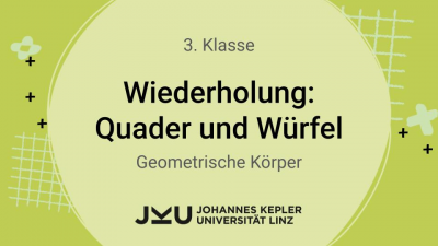 Wiederholung: Quader und Würfel