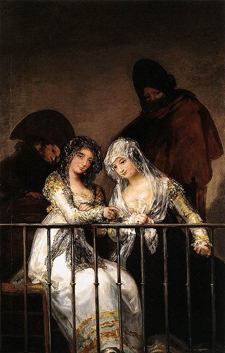 Goya. Las majas en el balcón. 1808-1812. Colección particular