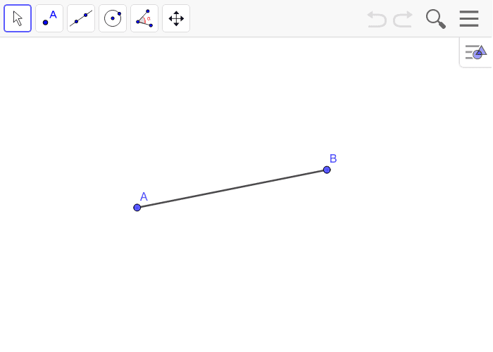 Construct the perpendicular bisector. Press Enter to start activity