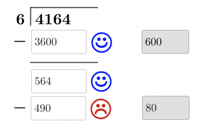 Long Division Resources with Feedback