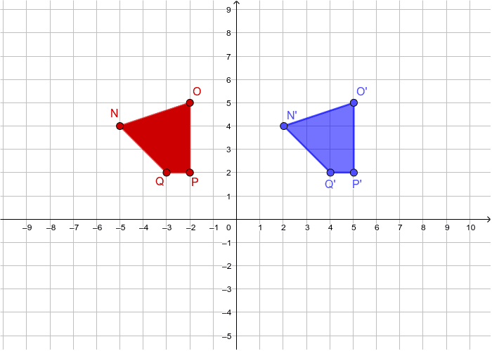 Translation of a Figure (Quadrilateral)  Press Enter to start activity