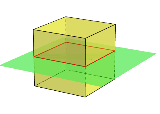 Cross Section of a cube – GeoGebra