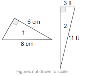 Visual 2: Two right triangles are given.