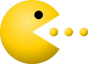[size=150]Das ist [b]Pacman[/b]. Du kennst ihn nicht?[/size]
[size=150]﻿
Pacman ist die Spielfigur aus dem gleichnamigen, sehr sehr alten Computerspiel. Pacman muss auf seinem Weg durch das Labyrinth alle Punkte fressen, um ins nächste Level zu kommen. 

[b]Arbeitsauftrag[/b]: 
Erstelle deinen eigenen Packman mit geeigneten Werkzeugen (er hat auch Hunger ;-) ). 
[/size]