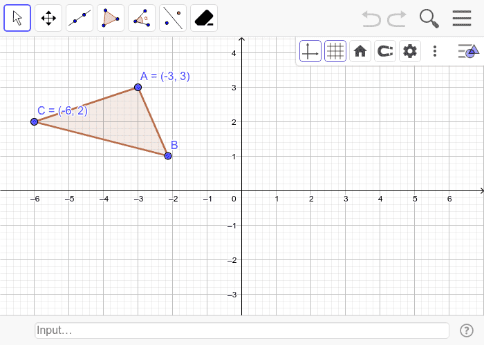 Rule G: (x, y) -> (-y, x)  Step 1 Press Enter to start activity