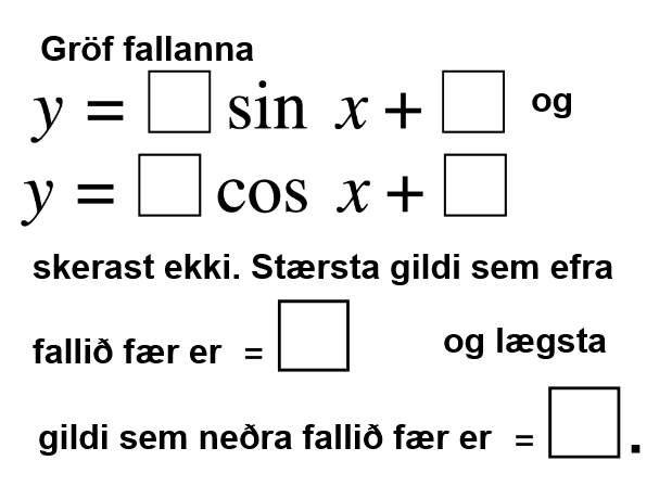 Notaðu tölustafina 1-9 mest einu sinni hvern til að fylla í eyðurnar og gera fullyrðingarnar sannar. 