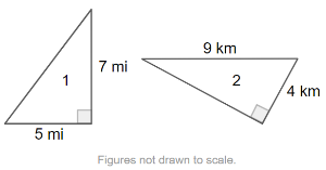 Visual 3: Two right triangles are given.