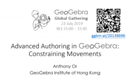 Advanced Authoring in GeoGebra: Constraining Movements