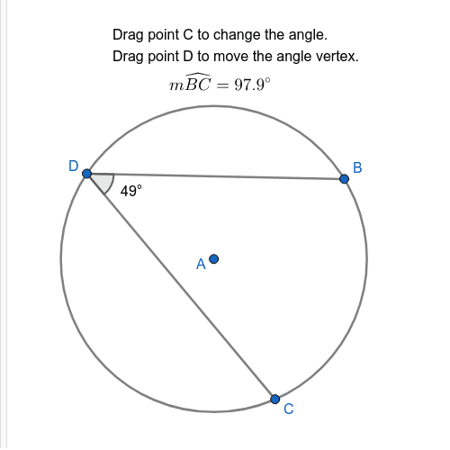 Angles & Circles – GeoGebra