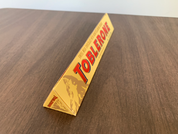 Note the dimensions of the Toblerone shown below.