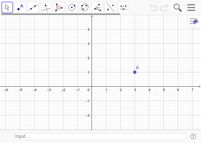 In the following graph make three points  to make x-component is 3.For example  Press Enter to start activity