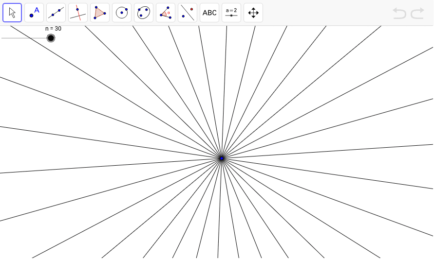 Radial Lines – GeoGebra