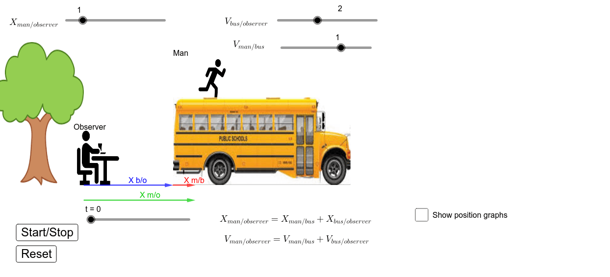 Relative Motion in One Dimension Press Enter to start activity