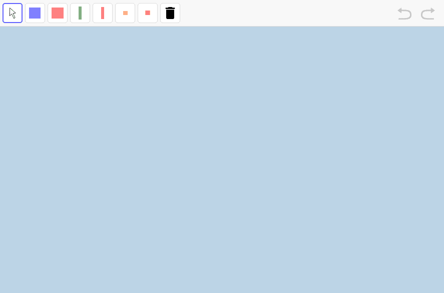 Select any algebra tile below. Then click in the blue area.  Select the MOVE tool to move tiles around.  Press Enter to start activity