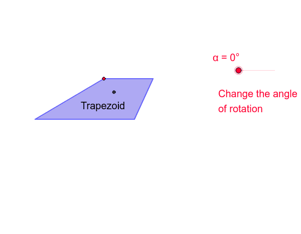 What is the order and degree of rotational symmetry for a trapezoid? Press Enter to start activity