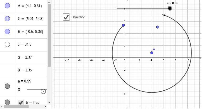 Directed arc – GeoGebra