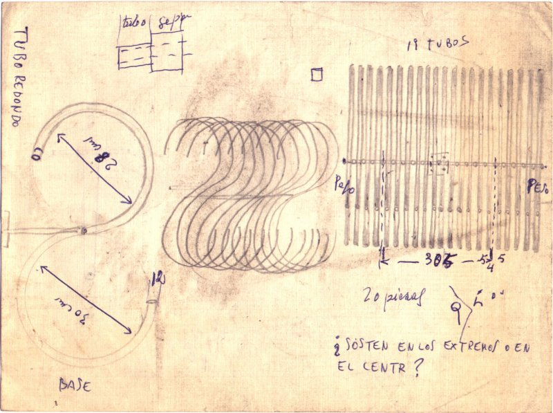 Boceto de Eusebio Sempere para el Móvil de la S