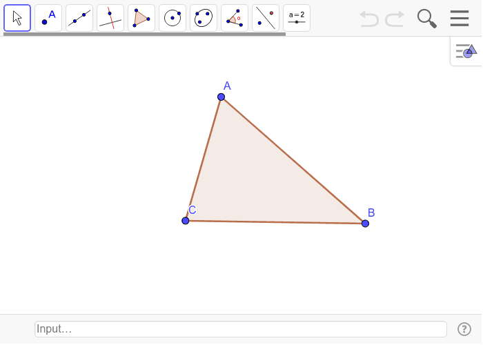Construct the incenter. Move the triangles vertices around, what do you notice? Press Enter to start activity