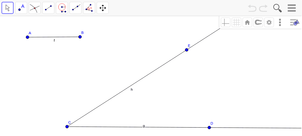 Angle Bisector with visible vertex Press Enter to start activity