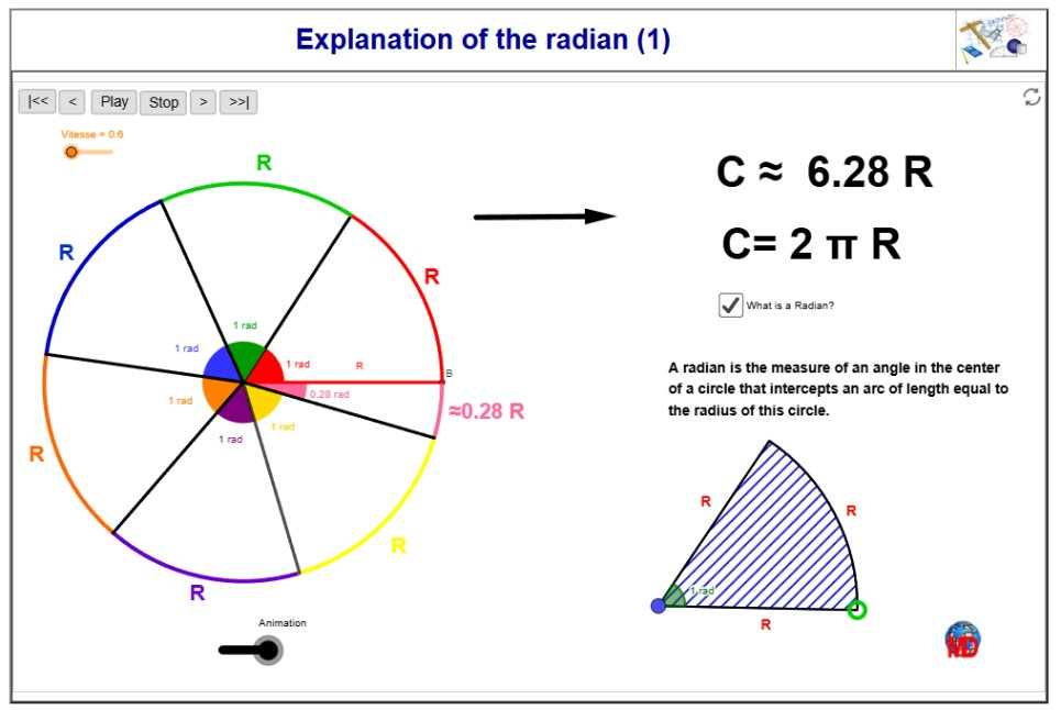 http://dmentrard.free.fr/GEOGEBRA/Maths/rad1MD.html