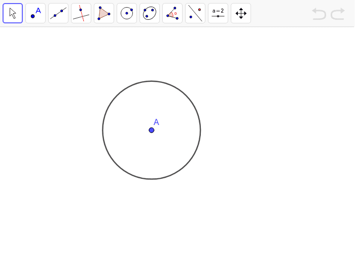 Construct a square inscribed in the circle. Press Enter to start activity