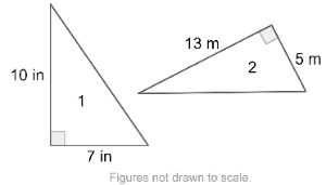 Visual 1: Two right triangles are given.
