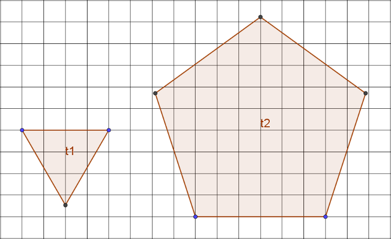 (3)參考下圖，在繪圖區製作出相同的圖形，且需分別標示出兩個圖形名稱．