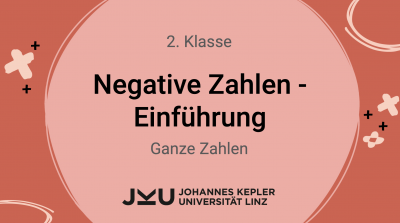 Negative Zahlen - Einführung