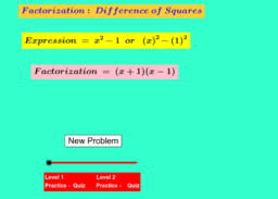 Quadratics Factorization