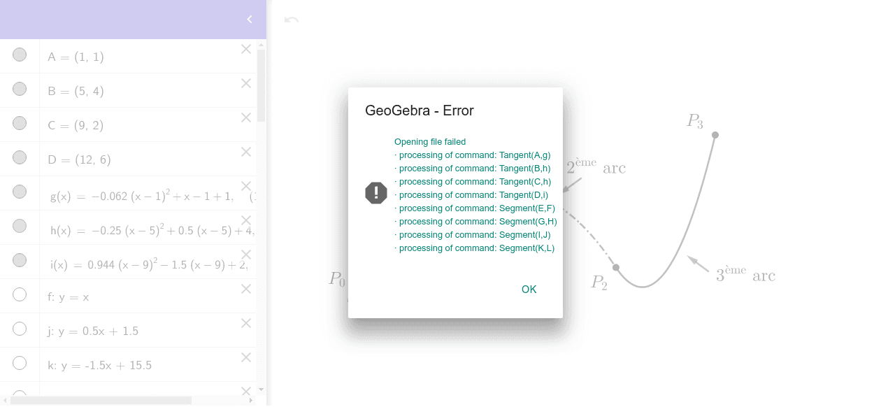 GeoGebra Applet Tapez "Entrée" pour démarrer l'activité