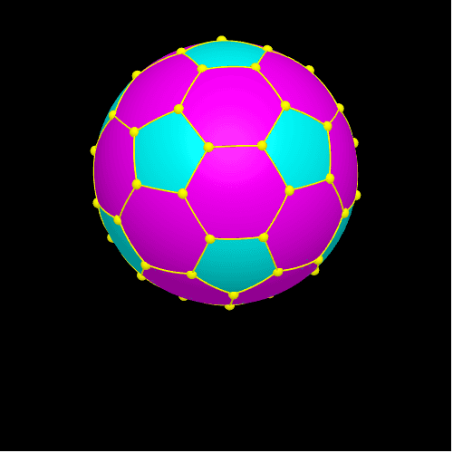 C60足球模型（金丝彩球） 按 Enter 开始活动