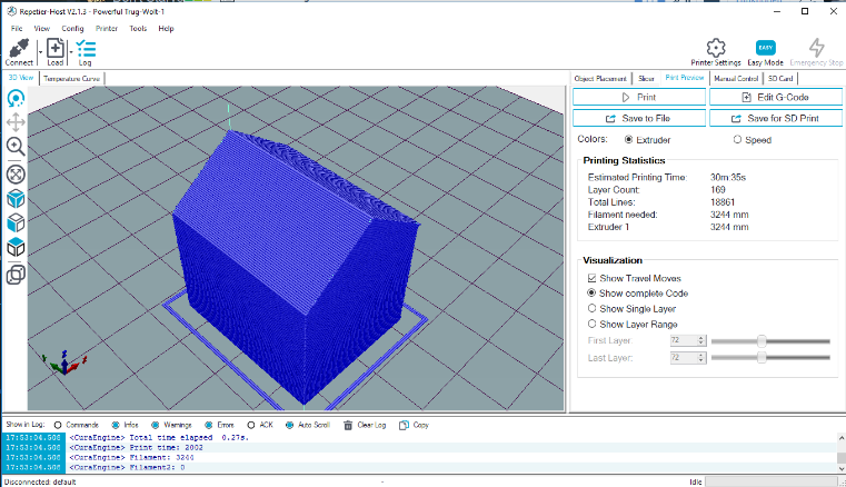 Find out how your print will be made. The square around your object is to have the filament in peak condition for your print. You can check whether all sticks and works and the materials flows at this rectangle.
