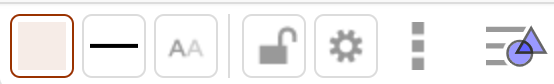 The style bar looks like this. It's located under the tool bar.
